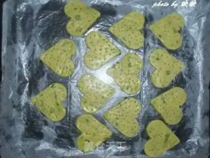 Make Sesame onions, heart cookies step 11