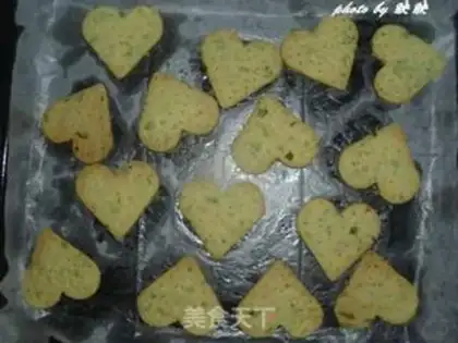 Make Sesame onions, heart cookies step 13