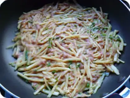 Make Potato omelet step 6