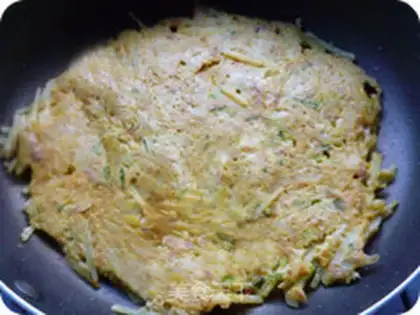 Make Potato omelet step 7