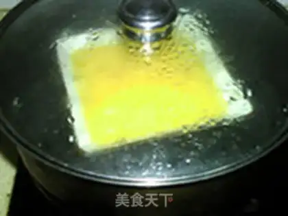 Make Arctic shrimp steamed eggs step 8
