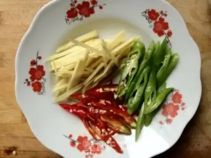 Make Sour spicy tofu rice step 3