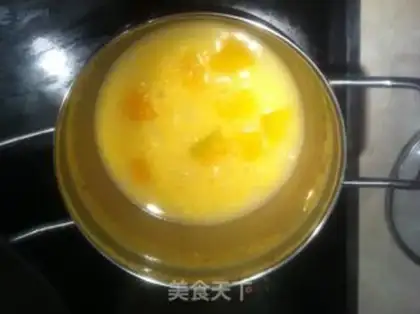 Make Pumpkin congee + seaweed step 5