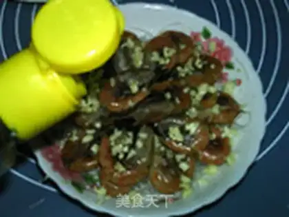 Make Garlic fans steaming arctic shrimp step 8