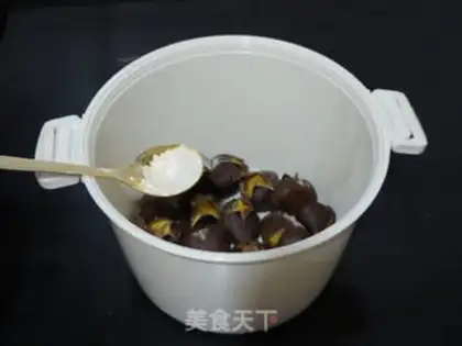 Make Tea and chestnut step 5