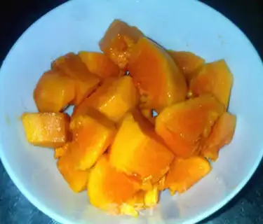 Make Red bean papaya date soup step 1