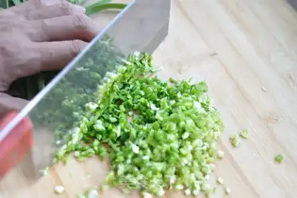 Make Three fresh dumplings step 5