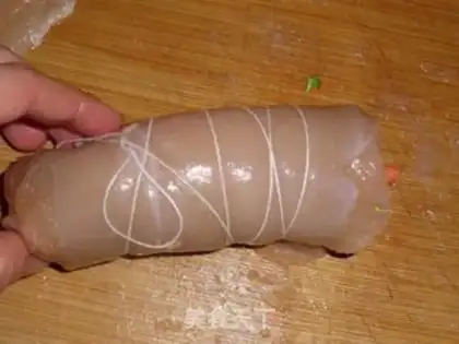 Make Like chicken rolls step 3