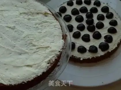 Make Black forest cake step 16