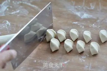 Make Three fresh dumplings step 11