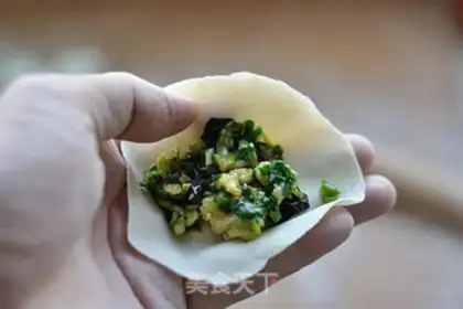 Make Three fresh dumplings step 12