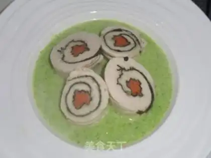 Make Like chicken rolls step 11