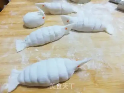Make Pixel prawn dumplings step 13