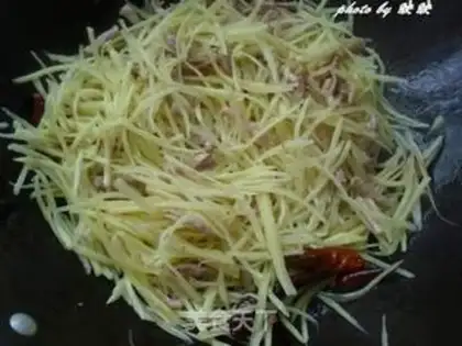 Make Sand tea, potatoes, fried meat step 8