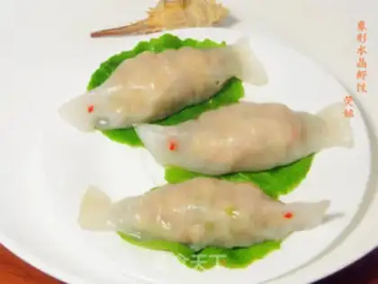 Make Pixel prawn dumplings step 15