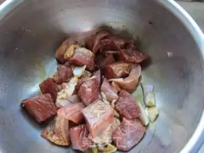 Make Cream beef step 2