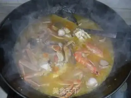 Make Gold soup, sea fire pot step 12