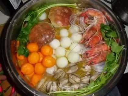 Make Gold soup, sea fire pot step 13