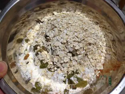 Make oatmeal grapes step 3