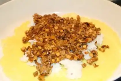 Make Three fresh bean skin step 7