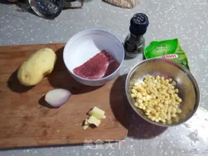 Make Potato corn bacon step 0