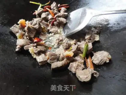 Make Red beef noodles step 8