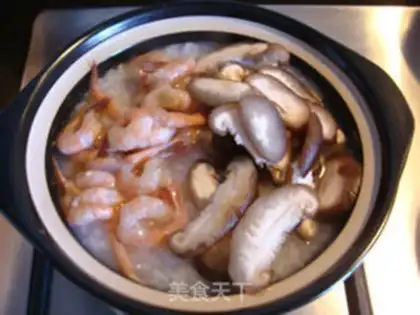 Make Sweet shrimp congee step 5