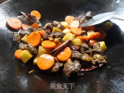 Make Red beef noodles step 11