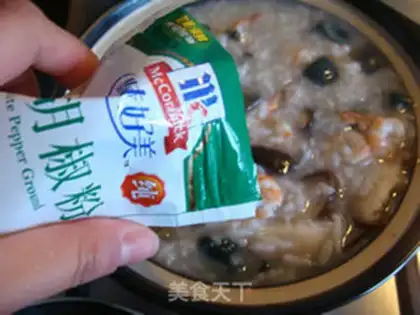 Make Sweet shrimp congee step 7