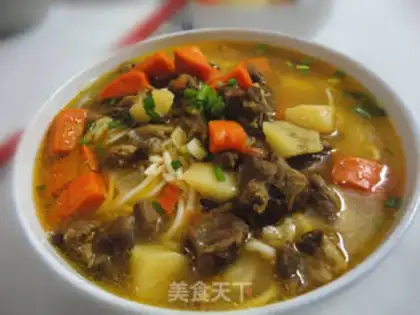 Make Red beef noodles step 19