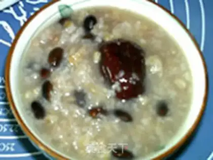 Make Black bean wheat porridge step 7