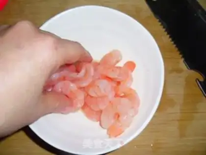 Make Salud shrimp step 1