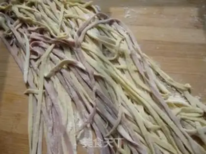 Make Homemade natural colour noodles step 9