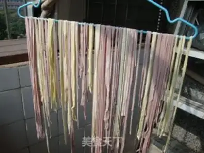 Make Homemade natural colour noodles step 10