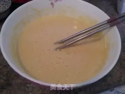 Make A milk eggcake step 1