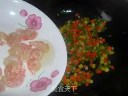 Make Pea corn shrimp step 7