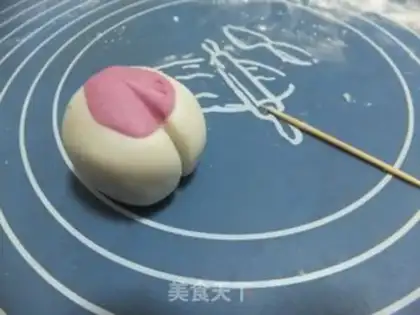 Make Peach cake step 4