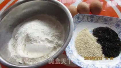Make A sesame chop fork step 0