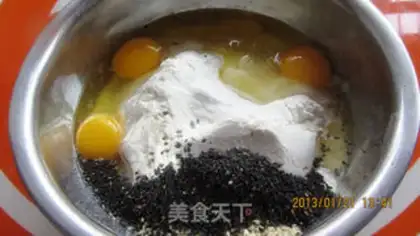 Make A sesame chop fork step 1
