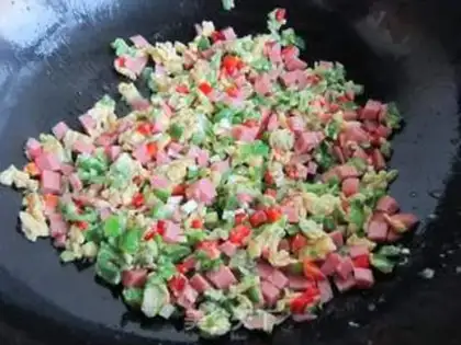 Make Egg ham buns step 9