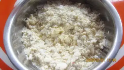 Make A sesame chop fork step 2