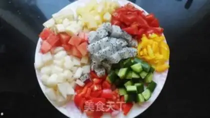 Make The veggie fruit salad step 2