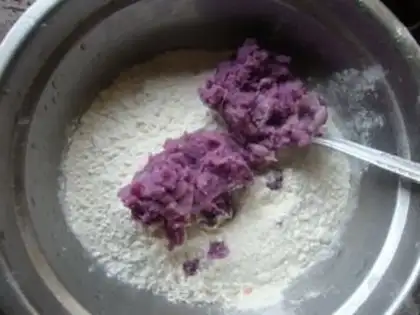 Make Potato roses step 2