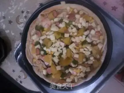 Make Hawaiian shrimp pizza step 10