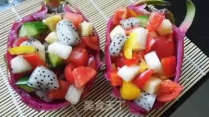 Make The veggie fruit salad step 4