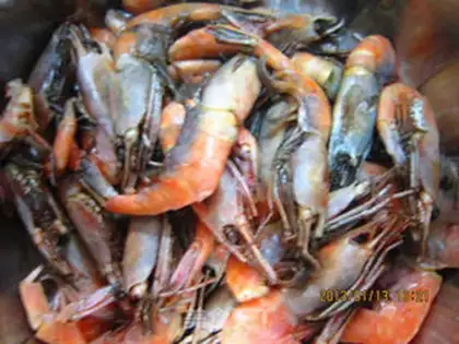 Make Spicy shrimp step 1