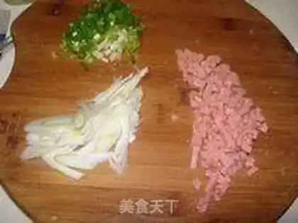 Make Onion ham and sausage rolls step 2