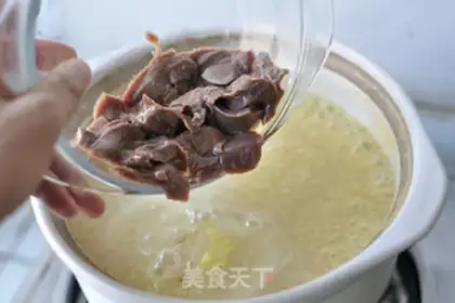Make Ham liver, rice porridge step 6