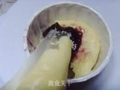 Make Blueberry sauce cake step 7