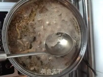 Make Clean up the pigeon soup step 5